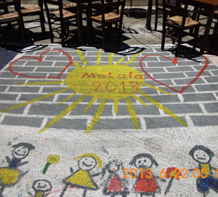 Matala. Bemalte Straße