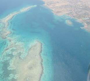 Aus dem Flugzeug - Hurghada