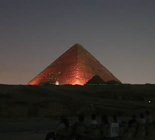 Lasershow Giseh Pyramiden