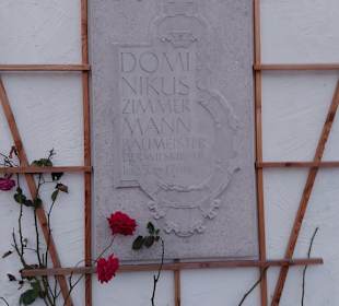 Grab von Domenikus Zimmerman Bauherr der Wiekirche