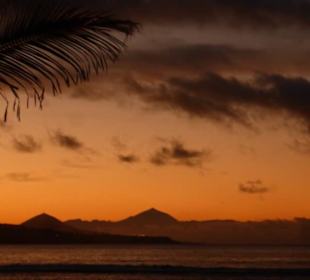 Sonnenuntergang an Strandpromenade Las Canteras