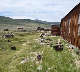 Wiese mit Überbleibsel