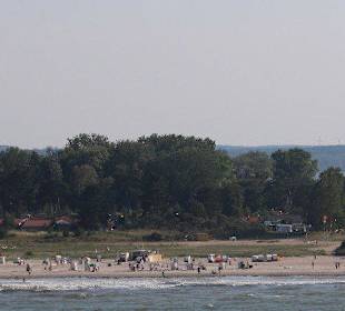 Der Strand Priwall an der Trave