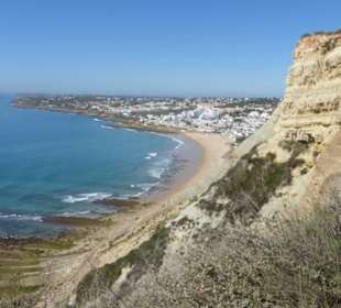 Blick zum Sandstrand Praia da Luz