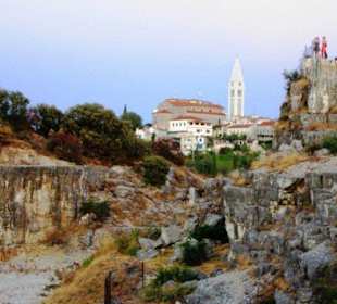 Steinbruch mit Blick auf Vrsar