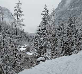 Winterwanderung zum Wimbachschloss