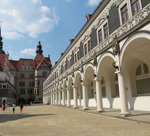 Innenhof eines Gebäudes in Dresden