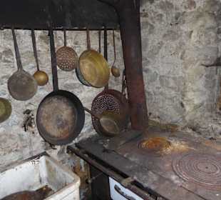 Ehemalige Küche des Weingutes Röck in Villanders