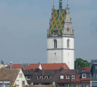 Blick vom Linienboot auf Friedrichshafen