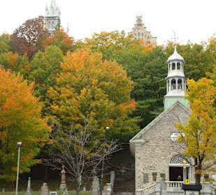 Outside, the little chapel of the cemetery