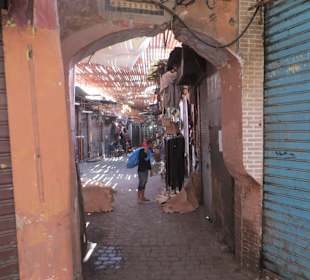 Unterwegs in der Altstadt von Marrakesch