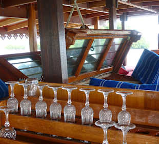 Gläser waren immer genügend da.