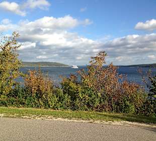 Blick Kleiner Brombachsee auf Großen Brombachsee