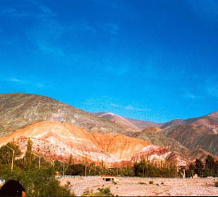 Farbige Felsen in den Anden