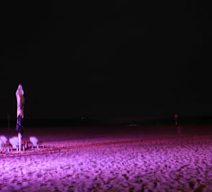 Im Okt., früh um 05:50 an der Strandpromenade