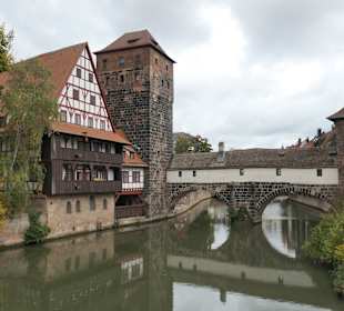 Blick zur Pegnitz in Nürnberg
