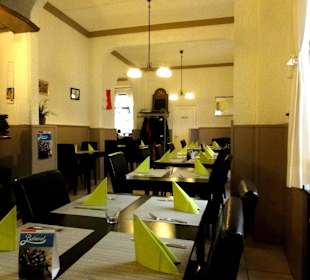 Blick in den Gastraum der Pizzeria Casetta