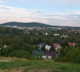 Panorama Kielc z punktu widokowego