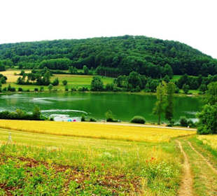 Aufstieg vom Stausee her