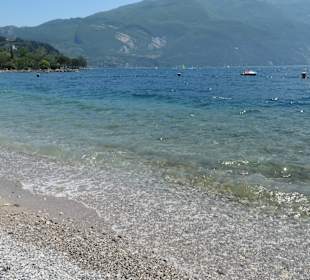Strand von Riva del Garda (Nordküste Gardasee)