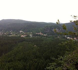 Blick in Richtung Oybin