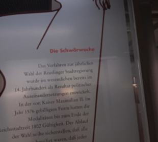 1. Obergeschoß - Zünfte - Reichsstadt 16.-18. Jh. 