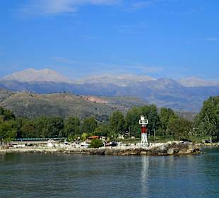 Leuchtturm Einfahrt Hafen Georgioupolis