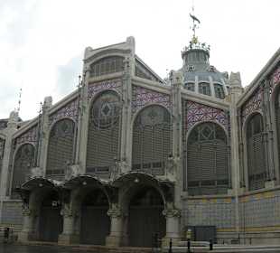 Fachada del Mercado Central de Valencia