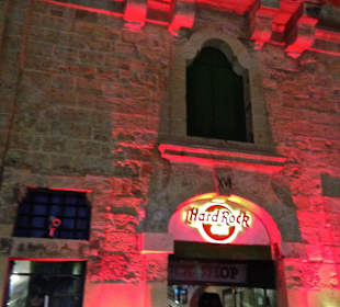 Hard Rock Bar At The Valletta Waterfront At Night