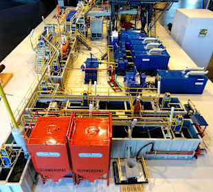 Modell einer Ölförderungsanlage