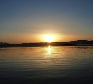 Sonnenuntergang Forggensee