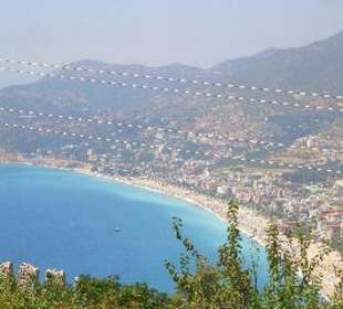 Burgblick auf Kleopatra Strand
