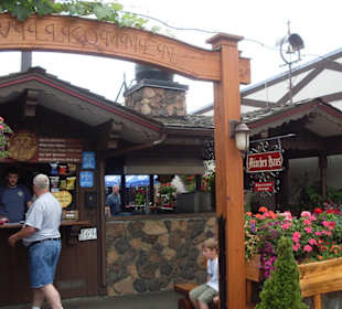 Eingang zum Biergarten