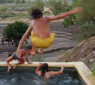 Erfrischung an der Ranch möglich