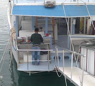 Fischer bei der Arbeit 