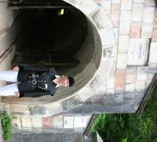 Führung in trad. Tracht der Bergwerkarbeiters