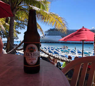 Kühles Bier mit Aussicht