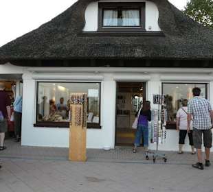 Shops and Restaurants at Sea Front in Dahme