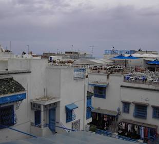 Blick von einer Terrasse