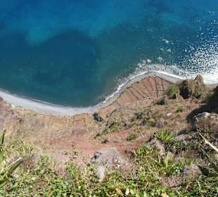 Hier geht es 580m senkrecht nach unten