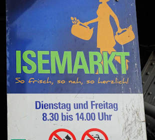 Wegweiser zum Isemarkt