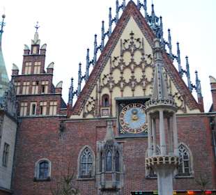 Wrocławski Ratusz z pręgierzem