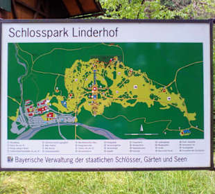 Schlosspark Linderhof in Ettal