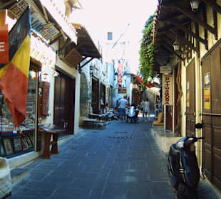 Einkausstraße von Rhodos