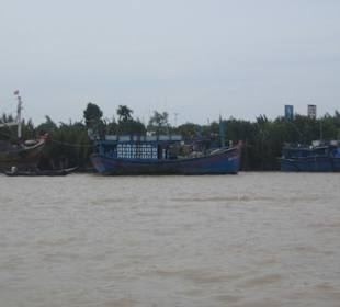 Die Schifffahrt auf dem Mekong.