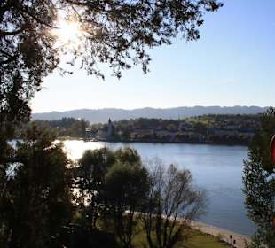 Traumhafte Aussicht nach Aschach-Donau