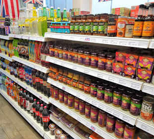 Auswahl im English Shop
