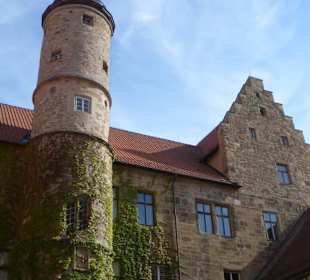 Im Innenhof von Schloss Glücksburg