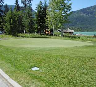 Blick auf den Golfplatz