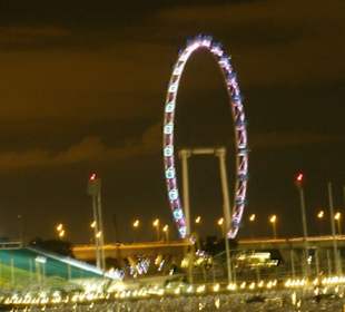 Singapore Flyer bei Nacht